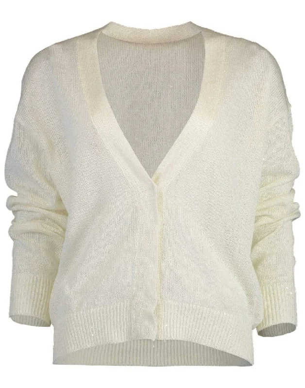 Paillette V-Neck Cardigan