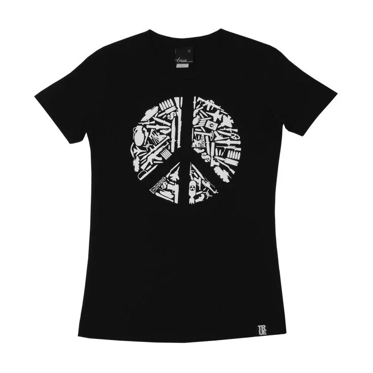 Womens True No Peace T-Shirt Black