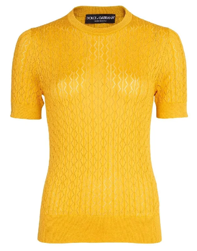 Yellow Crewneck Knit