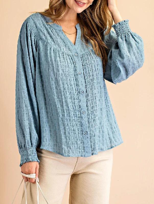 Let's Stop Wishing Smocked Long Sleeve