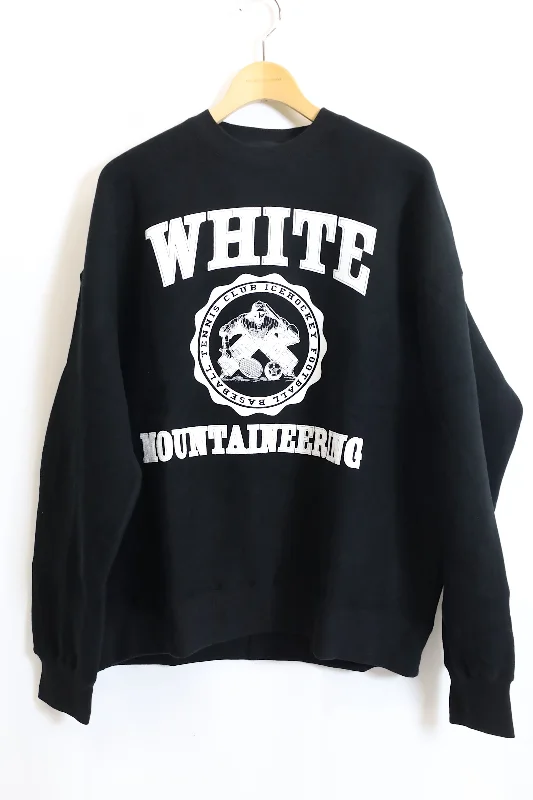 White Mountaineering /COLLEGE LOGO SWEAT SHIRT - WM2473510/BLACK 