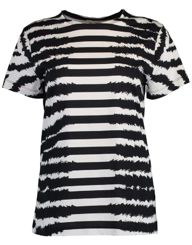 Eroka Short Sleeve Zebra Print Tee