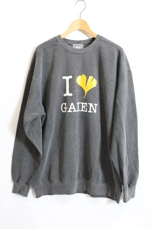 TODAY edition / "I LOVE GAIEN" CN Sweat - Charcoal