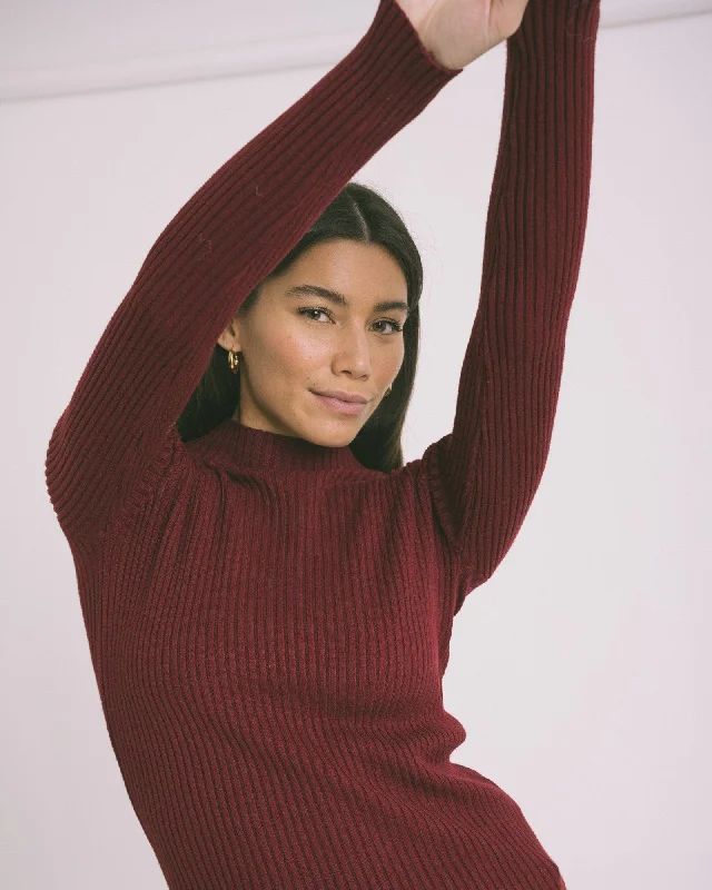 Lucy Longsleeve Knit Bordeaux