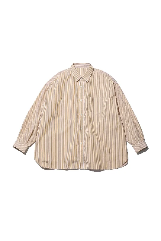 Fresh Service / CORPORATE UNIFORM L/S SHIRT - Yellow Stripe