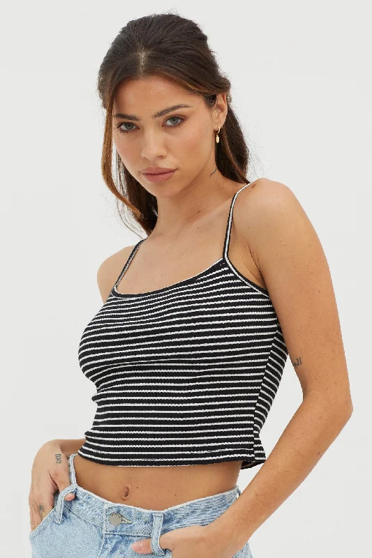 Sold Out Ribbed Cami Top Black Base