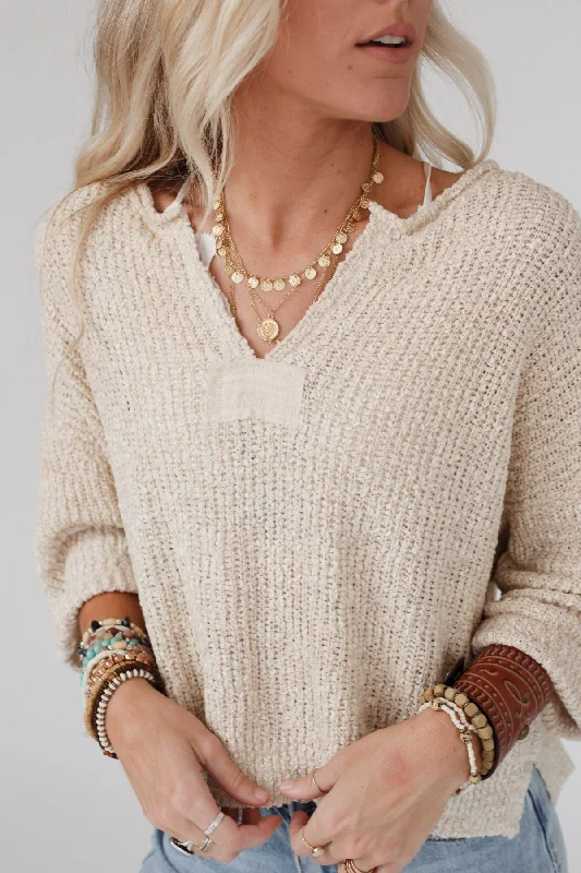 Just Right Slouchy Sweater - Oatmeal