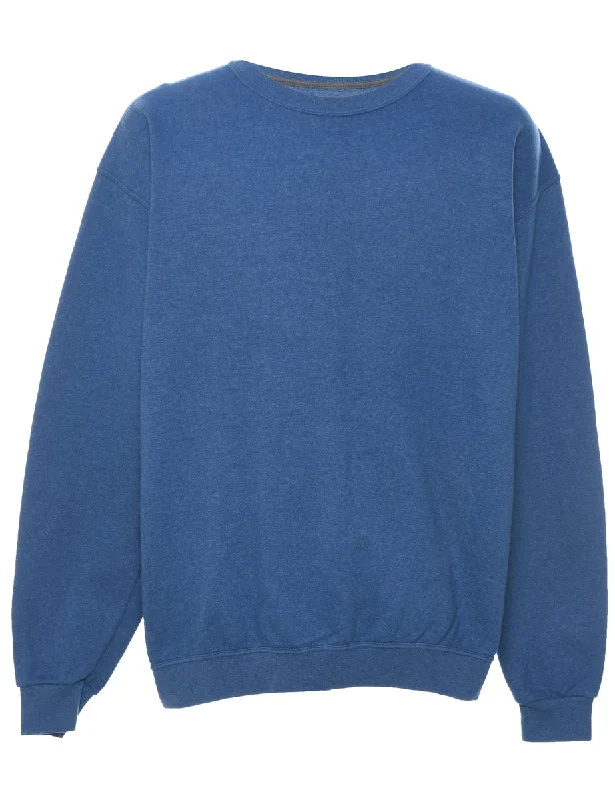 Blue Plain Sweatshirt - XL