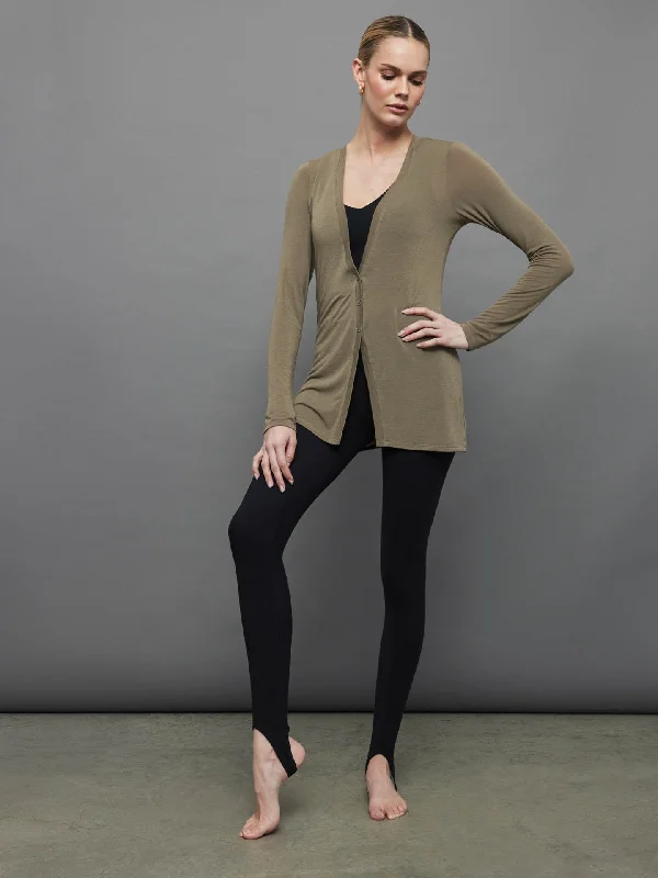 Sia Cashmere Cardigan - Olive