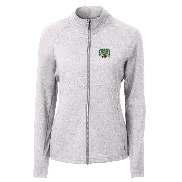 Ohio Bobcats Women's Cutter & Buck Traverse Stretch Quarter-Zip