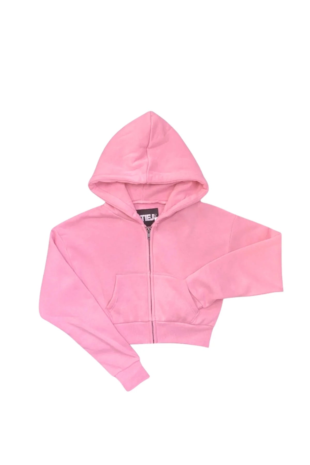 Cotton Candy Dylan Zip Crop Hoody