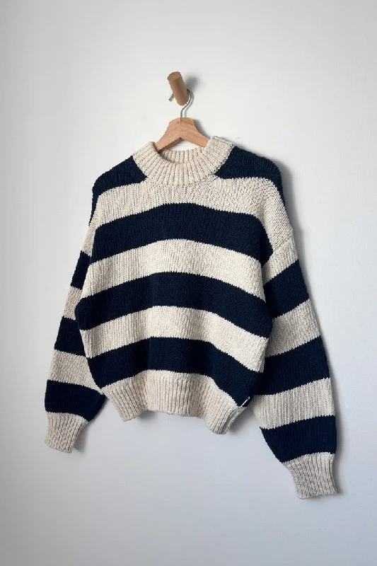 LE BON SHOPPE ZOE COTTON STRIPE SWEATER