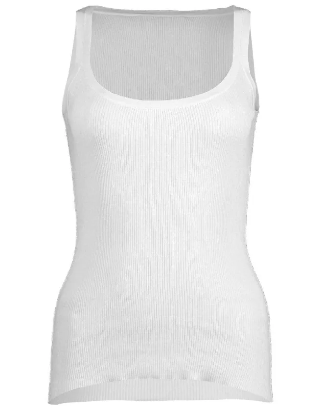 Ribbed Scoop Neck Tank