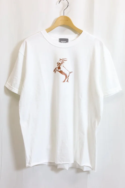 TODAY edition / BRIGHT FUTURE #10 SS Tee - Capricorn/White