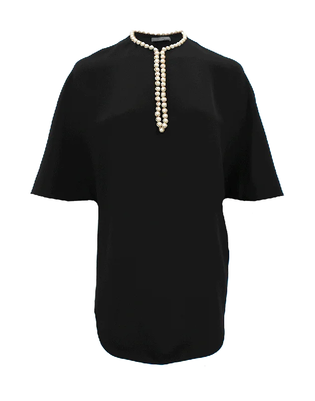 Pearl Trim Boxy Tunic