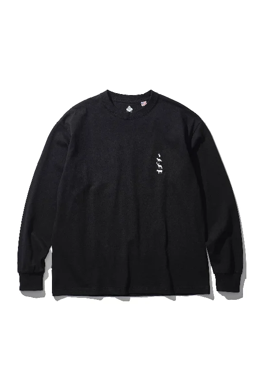 Mountain Research / Animal L/S Tee - Black 