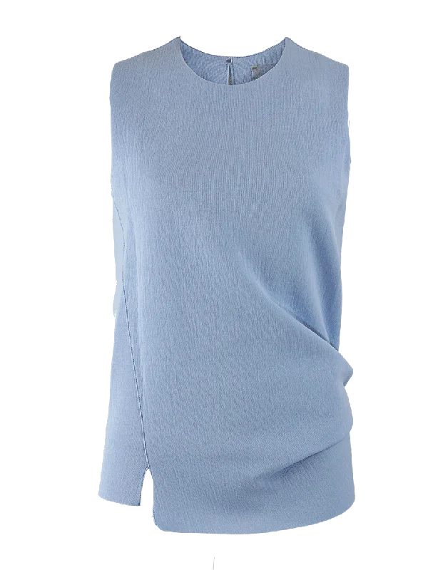 Sleeveless Side Ruch Pullover Top