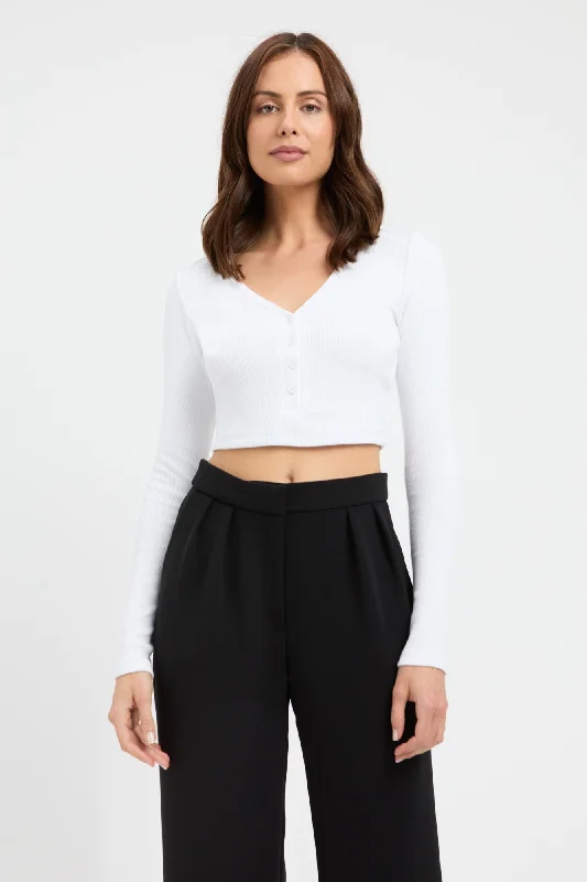 Veronica Button Top