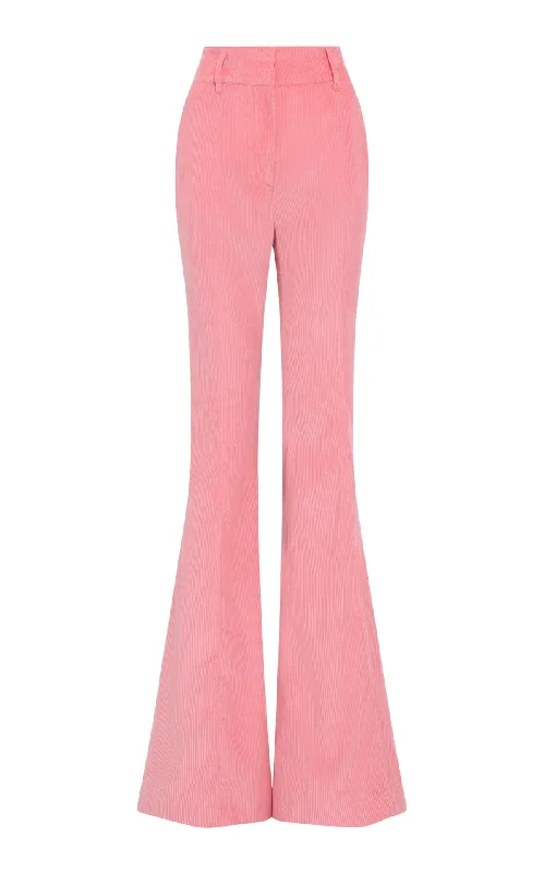 Ianthe Flare Pant in Rosa Sea Island Cotton Corduroy