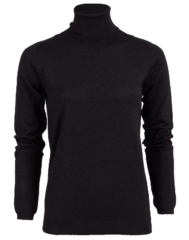 Cashmere Lurex Turtleneck