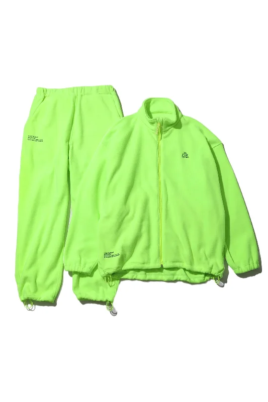 ReFresh!Service. / Fleece Tracksuit - Neon Yellow