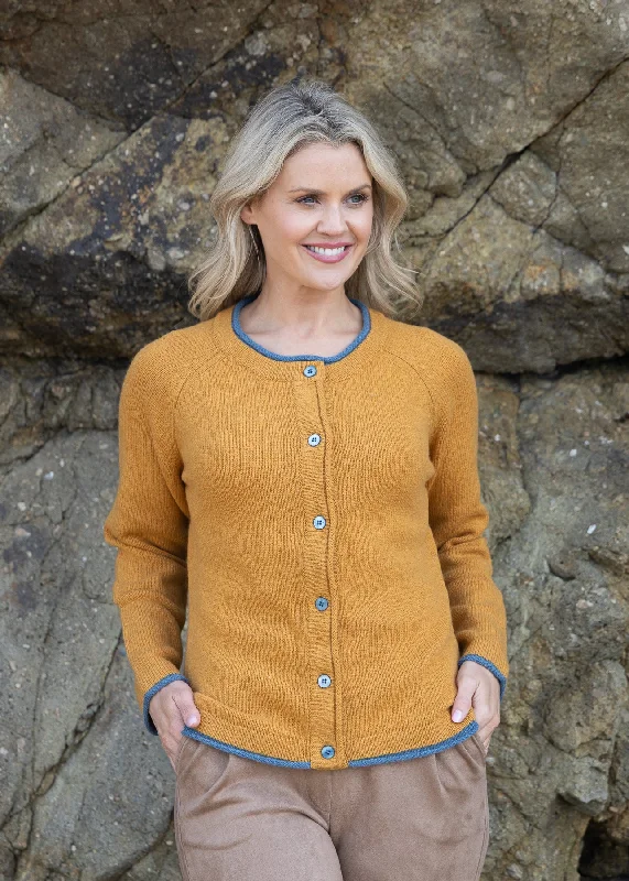 IrelandsEye Women's Killiney Cardigan | Ochre