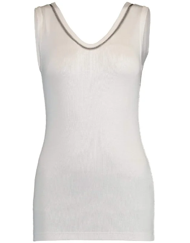 Scoopneck Ribbed Tank